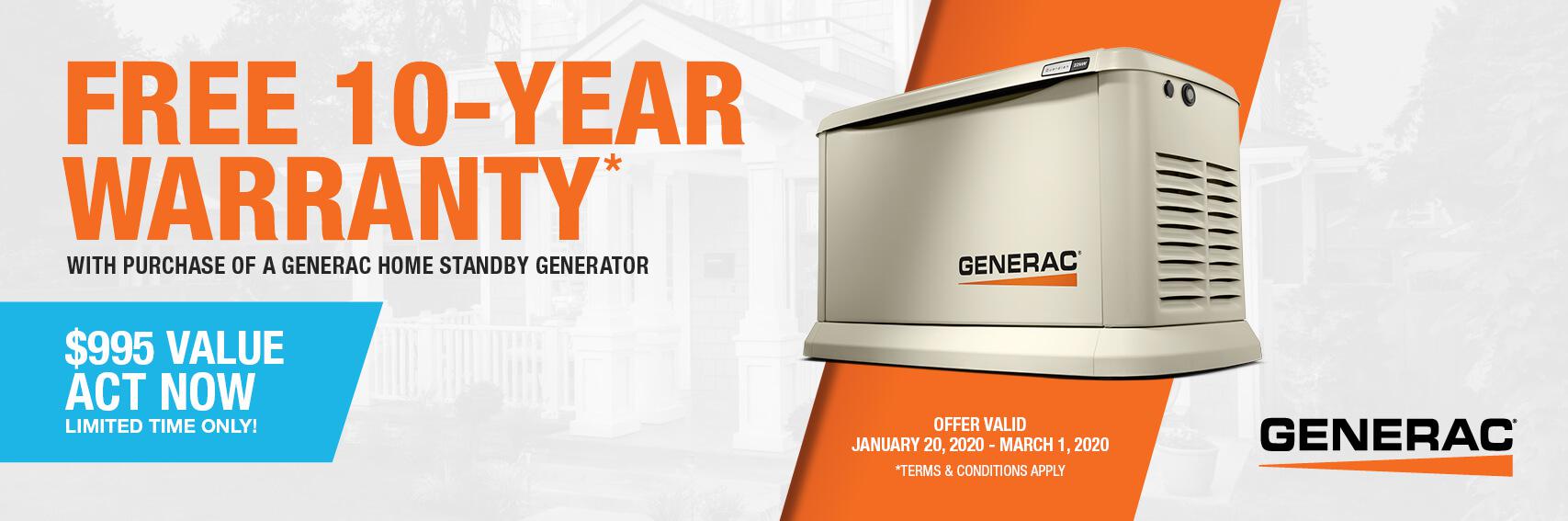 Homestandby Generator Deal | Warranty Offer | Generac Dealer | Reeds Spring, MO
